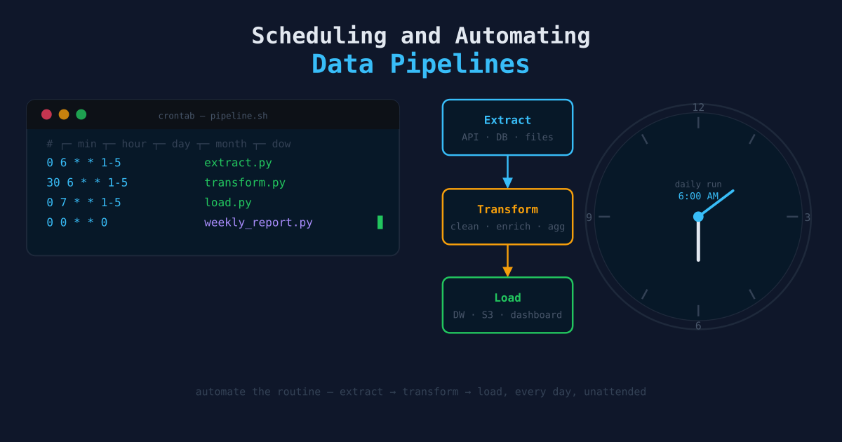 Scheduling and Automating Data Pipelines